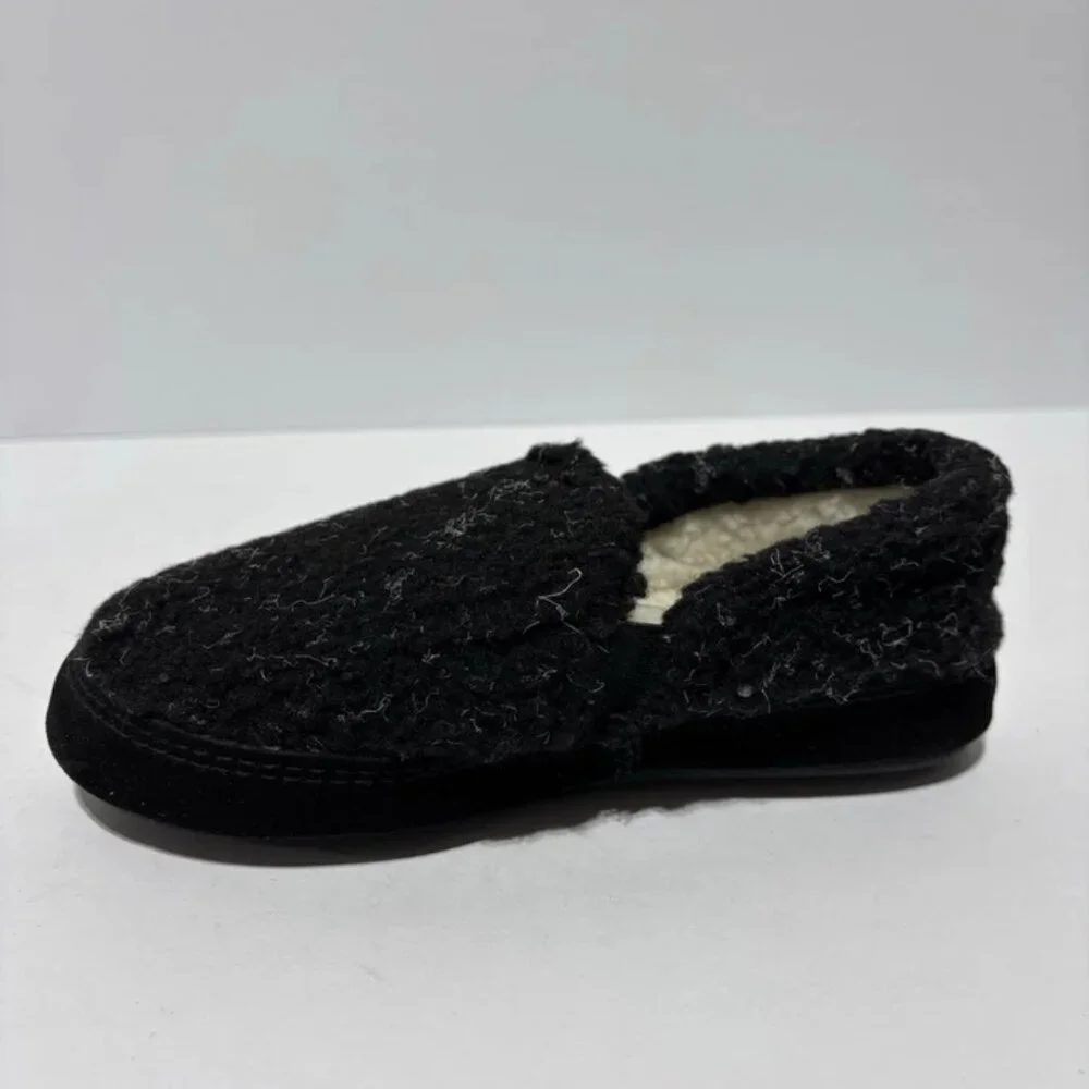 Acorn Kids’ Colby Gore Moc Slippers Black, Boys’ Size 1-2
